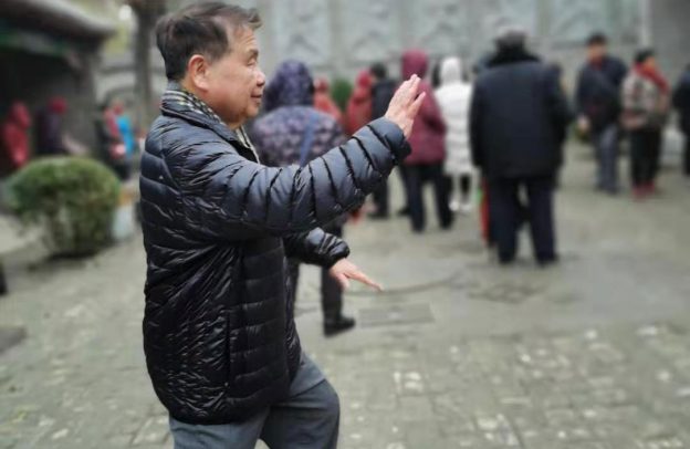 Master Hsu practicing Taichi